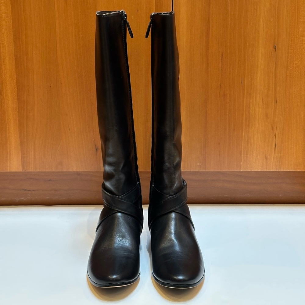 NWOT Cole Haan Knee-High Boots w/ Classic Ankle Strap Detail